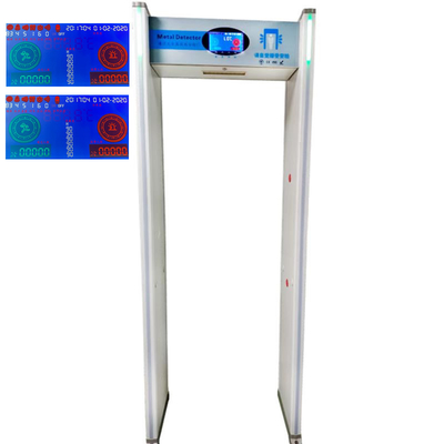 7 بوصة شاشة LCD للكشف عن المعادن بإطار الباب مع قياس درجة الحرارة